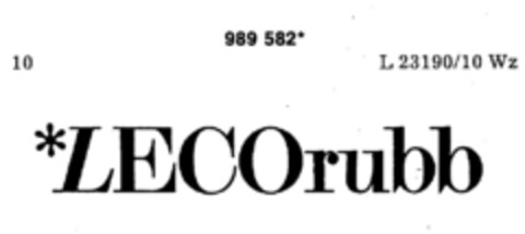 LECOrubb Logo (DPMA, 12.04.1979)