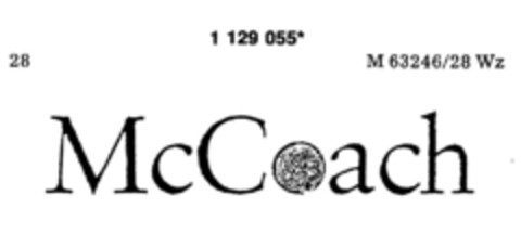 McCoach Logo (DPMA, 07/15/1988)