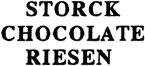 STORCK CHOCOLATE RIESEN Logo (DPMA, 04/11/1991)