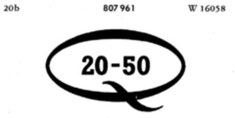 Q 20-50 Logo (DPMA, 16.05.1964)