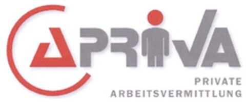 APRIVA PRIVATE ARBEITSVERMITTLUNG Logo (DPMA, 15.07.2010)