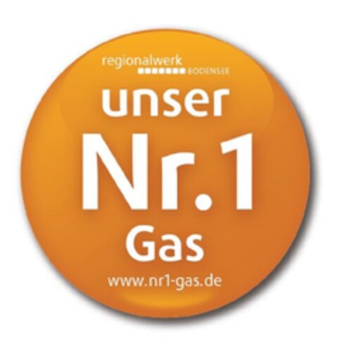 regionalwerk BODENSEE unser Nr. 1 Gas www.nr1-gas.de Logo (DPMA, 09.09.2015)