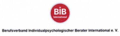 BiB International Berufsverband Individualpsychologischer Berater International e. V. Logo (DPMA, 12/05/2016)