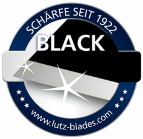 BLACK www.lutz-blades.com Logo (DPMA, 22.05.2019)