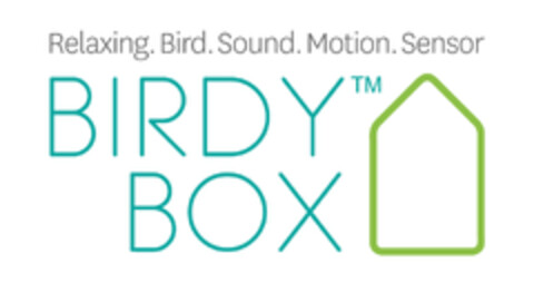 Relaxing. Bird. Sound. Motion. Sensor BIRDY BOX Logo (DPMA, 04/24/2019)