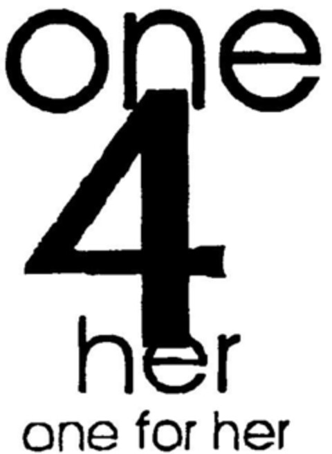one 4 her one for her Logo (DPMA, 16.07.2002)