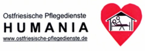 Ostfriesische Pflegedienste HUMANIA www.ostfriesische-pflegedienste.de Logo (DPMA, 03.06.2004)