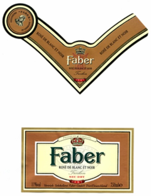 Faber ROSE DE BLANC ET NOIR Logo (DPMA, 10/29/2004)