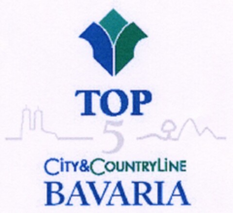 TOP 5 CITY&COUNTRYLINE BAVARIA Logo (DPMA, 14.12.2005)