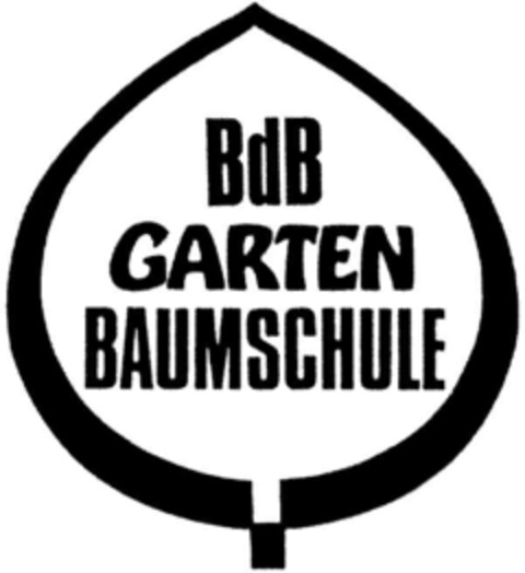 BdB  GARTEN  BAUMSCHULE Logo (DPMA, 30.03.1995)