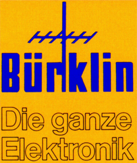 Bürklin Die ganze Elektronik Logo (DPMA, 05/23/1995)