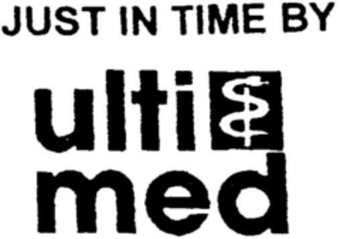 JUST IN TIME BY ulti med Logo (DPMA, 08.08.1996)