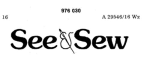 See & Sew Logo (DPMA, 26.08.1977)