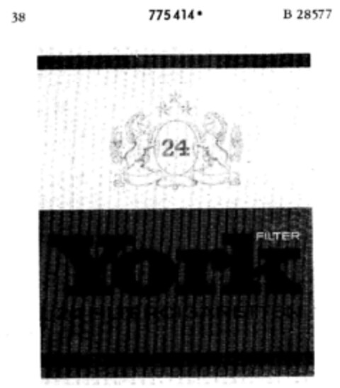 York FILTER 24 FILTERCIGARETTEN Logo (DPMA, 02/21/1963)