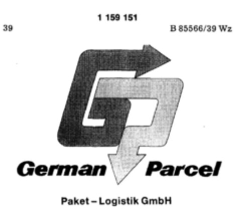 GP German Parcel Logo (DPMA, 26.09.1988)