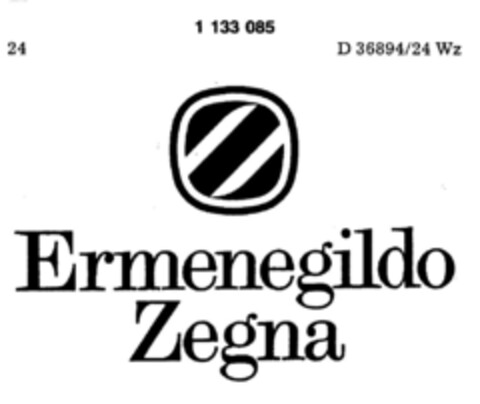 Ermenegildo Zegna Logo (DPMA, 12/15/1981)