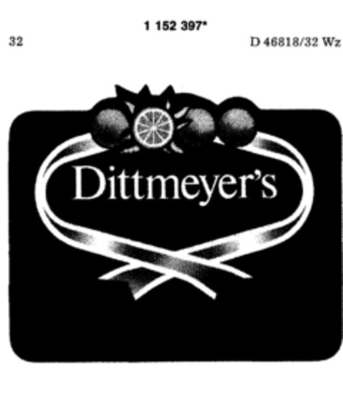 Dittmeyer's Logo (DPMA, 07/18/1989)