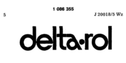 delta·rol Logo (DPMA, 26.04.1985)