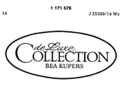 COLLECTION  de Luxe BEA KUPERS Logo (DPMA, 09.07.1990)