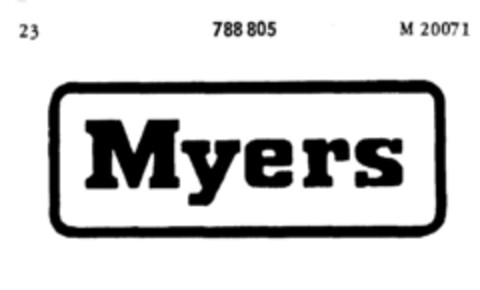 Myers Logo (DPMA, 05.10.1962)