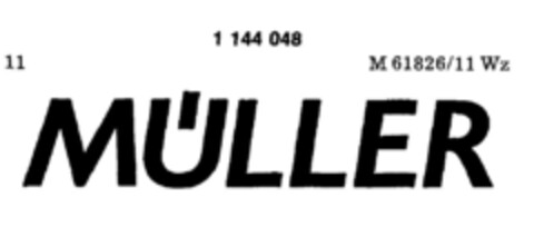 MÜLLER Logo (DPMA, 20.11.1987)