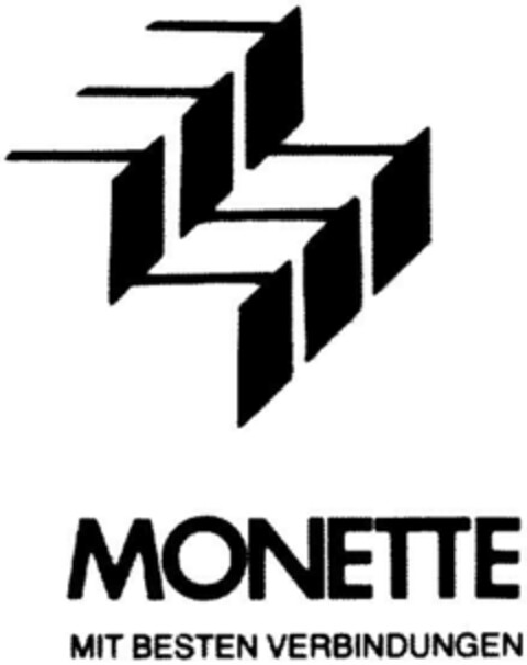 MONETTE MIT BESTEN VERBINDUNGEN Logo (DPMA, 20.10.1988)