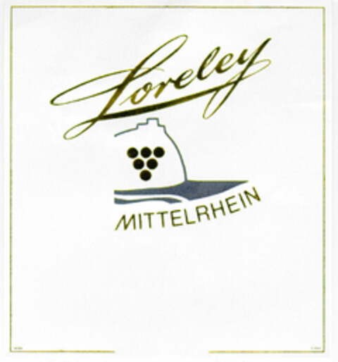 Loreley MITTELRHEIN Logo (DPMA, 22.04.1991)
