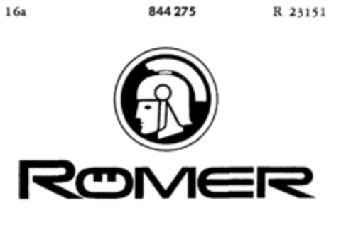 RÖMER Logo (DPMA, 03/09/1967)