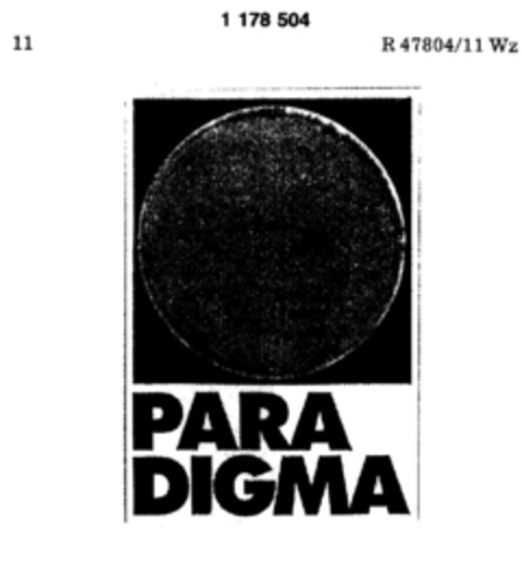 PARA DIGMA Logo (DPMA, 02.03.1989)