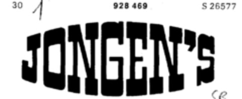 JONGEN`S Logo (DPMA, 05.04.1973)