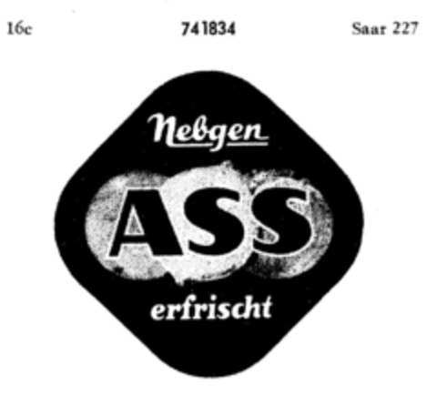 Nebgen ASS erfrischt Logo (DPMA, 17.04.1959)