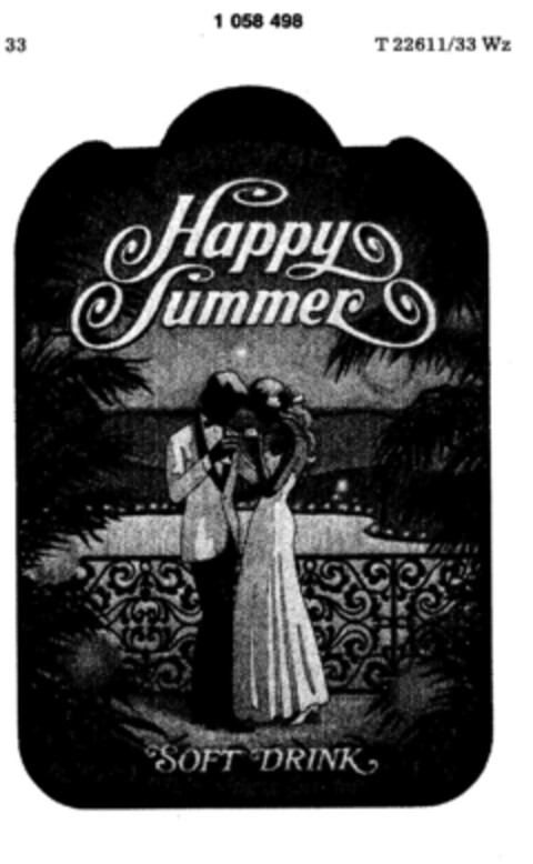 GERSTACKER Happy Summer SOFT DRINK Weinhaltiges Getränk Logo (DPMA, 09.06.1983)
