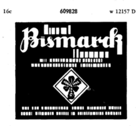 Bismarck Logo (DPMA, 30.12.1948)