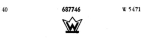 W Logo (DPMA, 18.06.1954)