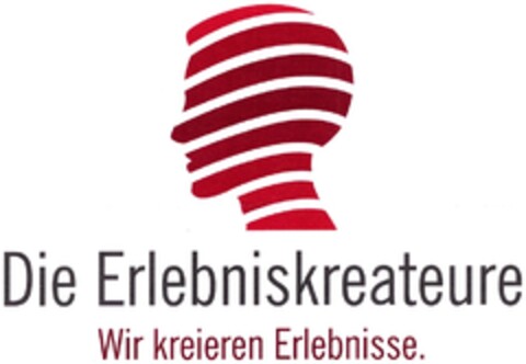 Die Erlebniskreateure Wir kreieren Erlebnisse. Logo (DPMA, 14.04.2009)