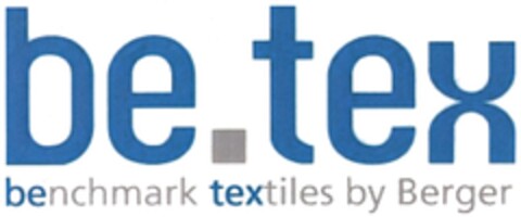 be.tex benchmark textiles by Berger Logo (DPMA, 27.04.2013)