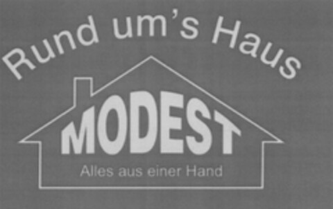 Rund um's Haus MODEST Logo (DPMA, 07/23/2015)