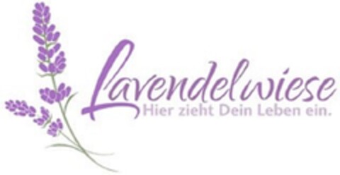 Lavendelwiese Hier zieht Dein Leben ein. Logo (DPMA, 05.09.2017)