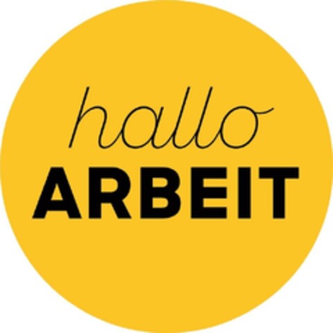 hallo ARBEIT Logo (DPMA, 01.09.2021)