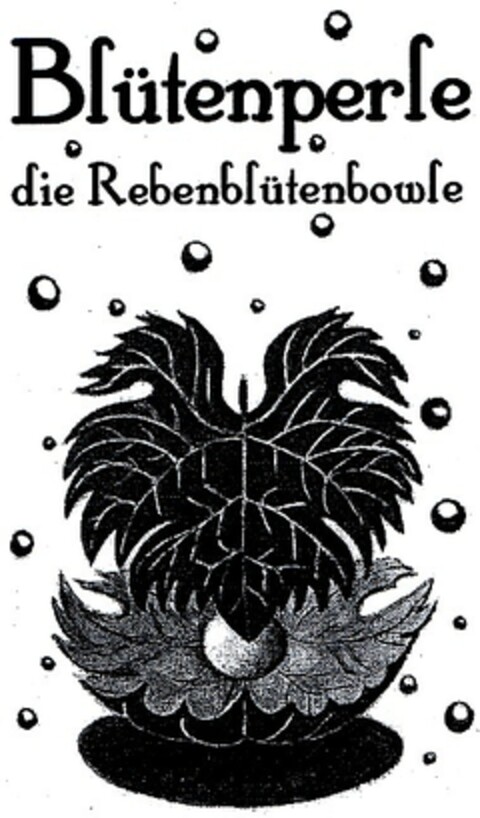 Blütenperle die Rebenblütenbowle Logo (DPMA, 12.11.2002)