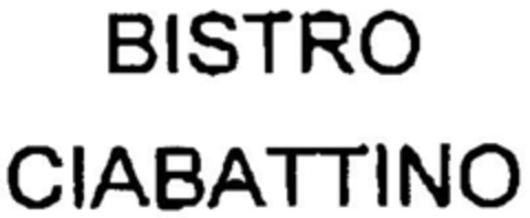BISTRO CIABATTINO Logo (DPMA, 28.07.1997)