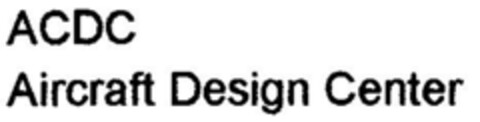 ACDC Aircraft Design Center Logo (DPMA, 27.07.1999)