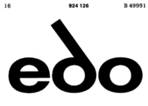 edo Logo (DPMA, 23.12.1972)