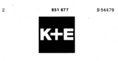K+E Logo (DPMA, 13.06.1975)