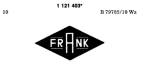 FRANK Logo (DPMA, 22.07.1986)