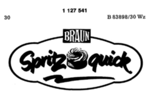 BRAUN Spritz quick Logo (DPMA, 20.02.1988)