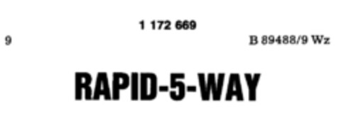 RAPID-5-WAY Logo (DPMA, 22.03.1990)