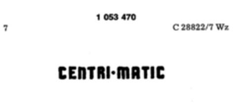 CENTRI MATIC Logo (DPMA, 17.10.1979)