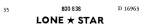 LONE STAR Logo (DPMA, 02.05.1964)