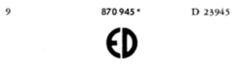 ED Logo (DPMA, 07.11.1969)